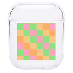 Checkerboard Pastel Squares Hard Pc Airpods 1/2 Case by Grandong