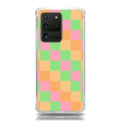 Checkerboard Pastel Squares Samsung Galaxy S20 Ultra 6 9 Inch Tpu Uv Case by Grandong