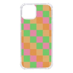 Checkerboard Pastel Squares Iphone 14 Tpu Uv Print Case