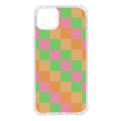 Checkerboard Pastel Squares Iphone 14 Plus Tpu Uv Print Case by Grandong