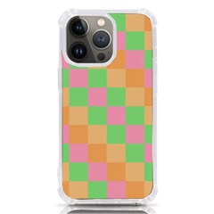 Checkerboard Pastel Squares Iphone 13 Pro Tpu Uv Print Case by Grandong