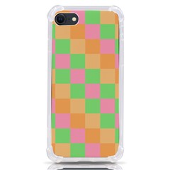 Checkerboard Pastel Squares Iphone Se by Grandong