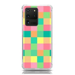 Checkerboard Pastel Square Samsung Galaxy S20 Ultra 6 9 Inch Tpu Uv Case by Grandong