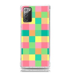 Checkerboard Pastel Square Samsung Galaxy Note 20 Tpu Uv Case by Grandong