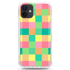 Checkerboard Pastel Square Iphone 12 Mini Tpu Uv Print Case	 by Grandong