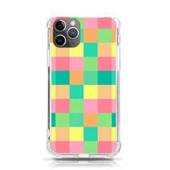 Checkerboard Pastel Square Iphone 11 Pro 5 8 Inch Tpu Uv Print Case by Grandong