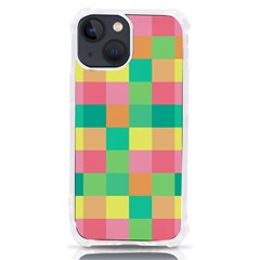 Checkerboard Pastel Square Iphone 13 Mini Tpu Uv Print Case by Grandong