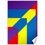 Colorful Red Yellow Blue Purple Canvas 12  x 18  11.88 x17.36  Canvas - 1