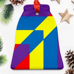 Colorful Red Yellow Blue Purple Ornament (bell) by Grandong