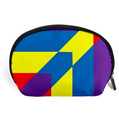 Colorful Red Yellow Blue Purple Accessory Pouch (large) by Grandong