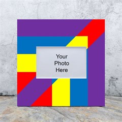 Colorful Red Yellow Blue Purple White Box Photo Frame 4  X 6  by Grandong