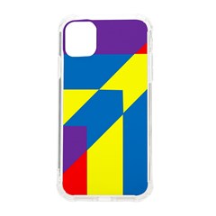 Colorful Red Yellow Blue Purple Iphone 11 Tpu Uv Print Case by Grandong