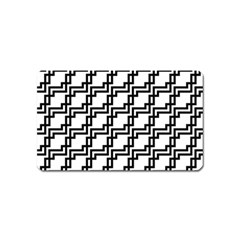 Pattern Monochrome Repeat Magnet (name Card) by Apen