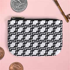 Pattern Monochrome Repeat Mini Coin Purse by Apen