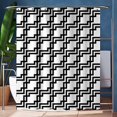 Pattern Monochrome Repeat Shower Curtain 60  X 72  (medium)  by Apen