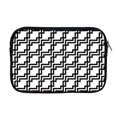 Pattern Monochrome Repeat Apple Macbook Pro 17  Zipper Case by Apen