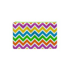 Chevron Pattern Design Texture Cosmetic Bag (xs)