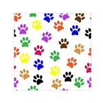 Pawprints Paw Prints Paw Animal Square Satin Scarf (30  x 30 ) Front