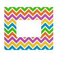 Chevron Pattern Design Texture White Wall Photo Frame 5  X 7 