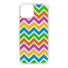 Chevron Pattern Design Texture Iphone 14 Tpu Uv Print Case by Apen