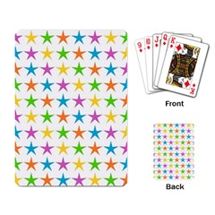 Star Pattern Design Decoration Playing Cards Single Design (Rectangle)