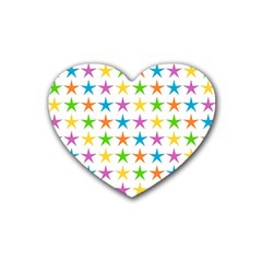 Star Pattern Design Decoration Rubber Coaster (Heart)