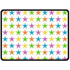 Star Pattern Design Decoration Fleece Blanket (Large)