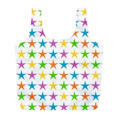 Star Pattern Design Decoration Full Print Recycle Bag (L)