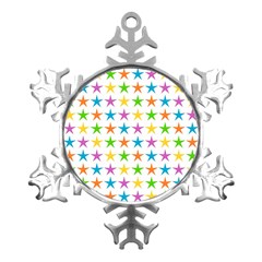 Star Pattern Design Decoration Metal Small Snowflake Ornament