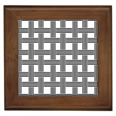 Seamless Stripe Pattern Lines Framed Tile