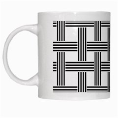 Seamless Stripe Pattern Lines White Mug