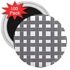 Seamless Stripe Pattern Lines 3  Magnets (100 pack)