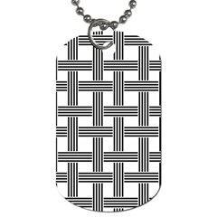 Seamless Stripe Pattern Lines Dog Tag (One Side)