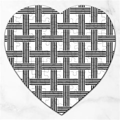 Seamless Stripe Pattern Lines Jigsaw Puzzle (Heart)