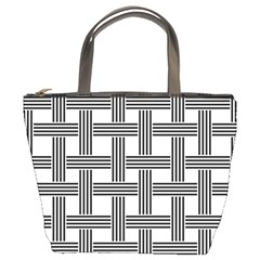 Seamless Stripe Pattern Lines Bucket Bag