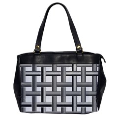 Seamless Stripe Pattern Lines Oversize Office Handbag