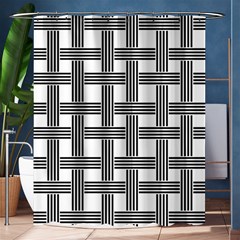 Seamless Stripe Pattern Lines Shower Curtain 60  x 72  (Medium) 