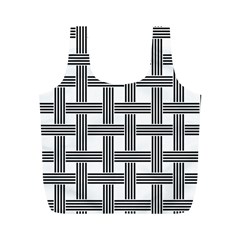 Seamless Stripe Pattern Lines Full Print Recycle Bag (M)