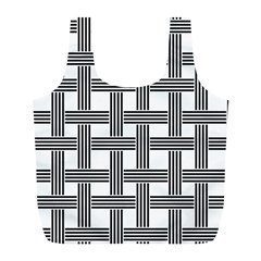 Seamless Stripe Pattern Lines Full Print Recycle Bag (L)