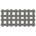 Seamless Stripe Pattern Lines Banner and Sign 4  x 2  Front