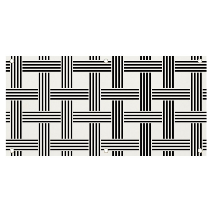 Seamless Stripe Pattern Lines Banner and Sign 4  x 2 