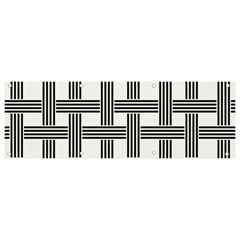 Seamless Stripe Pattern Lines Banner And Sign 9  X 3  by Apen