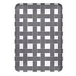 Seamless Stripe Pattern Lines Rectangular Glass Fridge Magnet (4 pack) Front