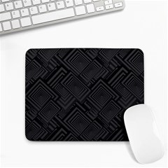 Diagonal Square Black Background Small Mousepad by Apen