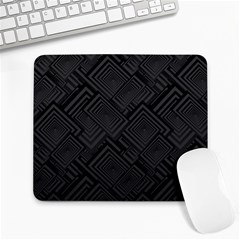 Diagonal Square Black Background Large Mousepad by Apen