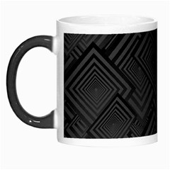 Diagonal Square Black Background Morph Mug