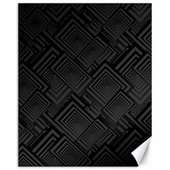 Diagonal Square Black Background Canvas 16  X 20 