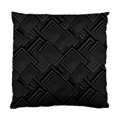 Diagonal Square Black Background Standard Cushion Case (one Side) by Apen