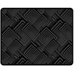 Diagonal Square Black Background Fleece Blanket (Medium) 60 x50  Blanket Front