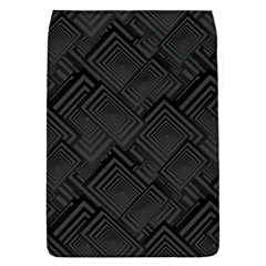 Diagonal Square Black Background Removable Flap Cover (l)